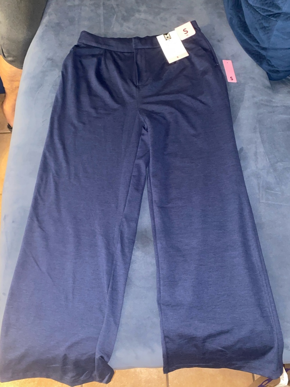 Wide Leg Navy Lounge Pants